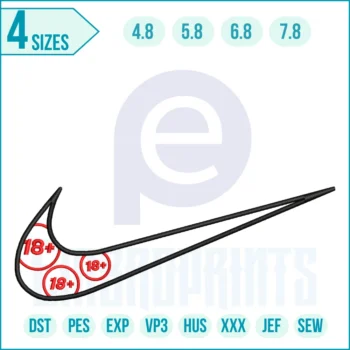 Nike Swoosh No Embroidery design