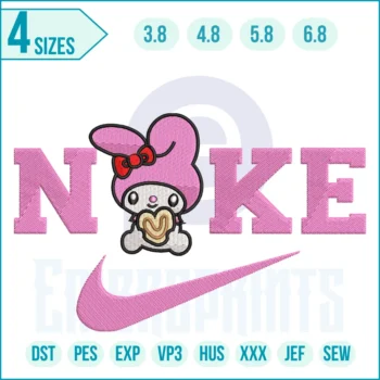 Nike Melody stitch design, Nike Logo Design