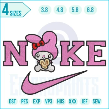 Nike Melody cute embroidery design