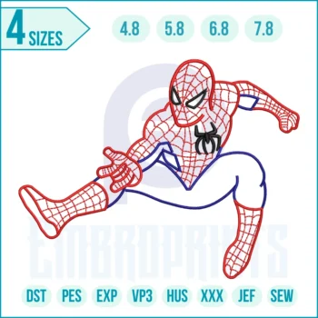 Spider-Man Embroidery Design
