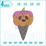 936 E Pumpkin ice cream embroidery design