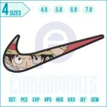 892 E Nike x Monkey D eyes embroidery design