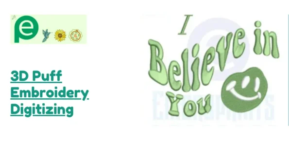 3D Puff Embroidery Digitizing