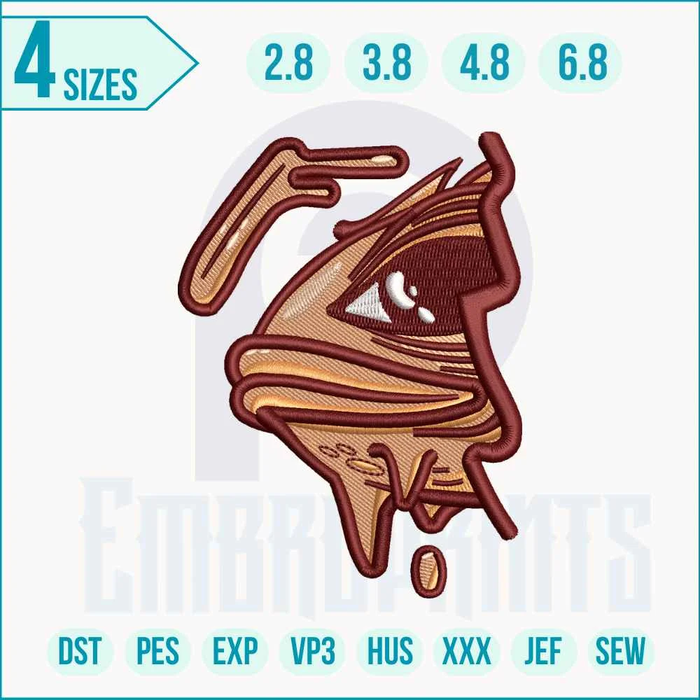 graffiti-style embroidery design Urban graffiti-style embroidery design featuring bold lettering, street art style, and modern streetwear aesthetic.