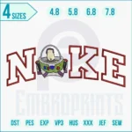 Nike Buzz Lightyear embroidery design