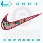 Naruto ninja embroidery design for hoodie and jacket stitching.