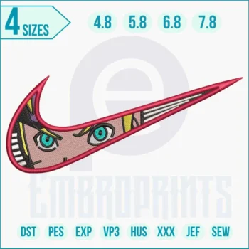 Naruto ninja embroidery design for hoodie and jacket stitching.