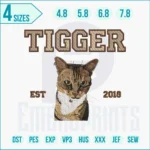 Tigger embroidery design