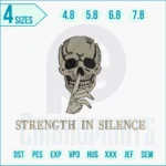 Calaveras embroidery design