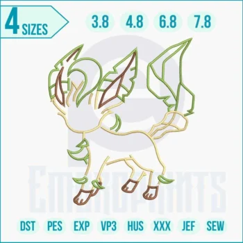 Pokémon embroidery logo featuring the iconic mascot with vibrant colors and clean stitching, perfect for clothing, hats, bags, and fan décor.