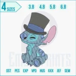 Cute Stitch anime embroidery design for machine embroidery digital download.